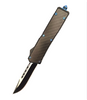 Carbon Fiber Double Edge Blade Folding Stainless Steel Outdoor Otf Tactical Auto Otf Pocket Knife