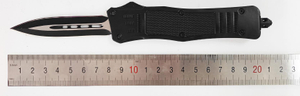 Medium Single Blade Soft Handle Zinc Aluminium Automatic Otf Switchblade Sliding Knife