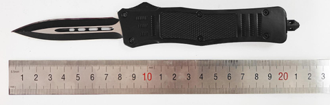 Medium Single Blade Soft Handle Zinc Aluminium Automatic Otf Switchblade Sliding Knife