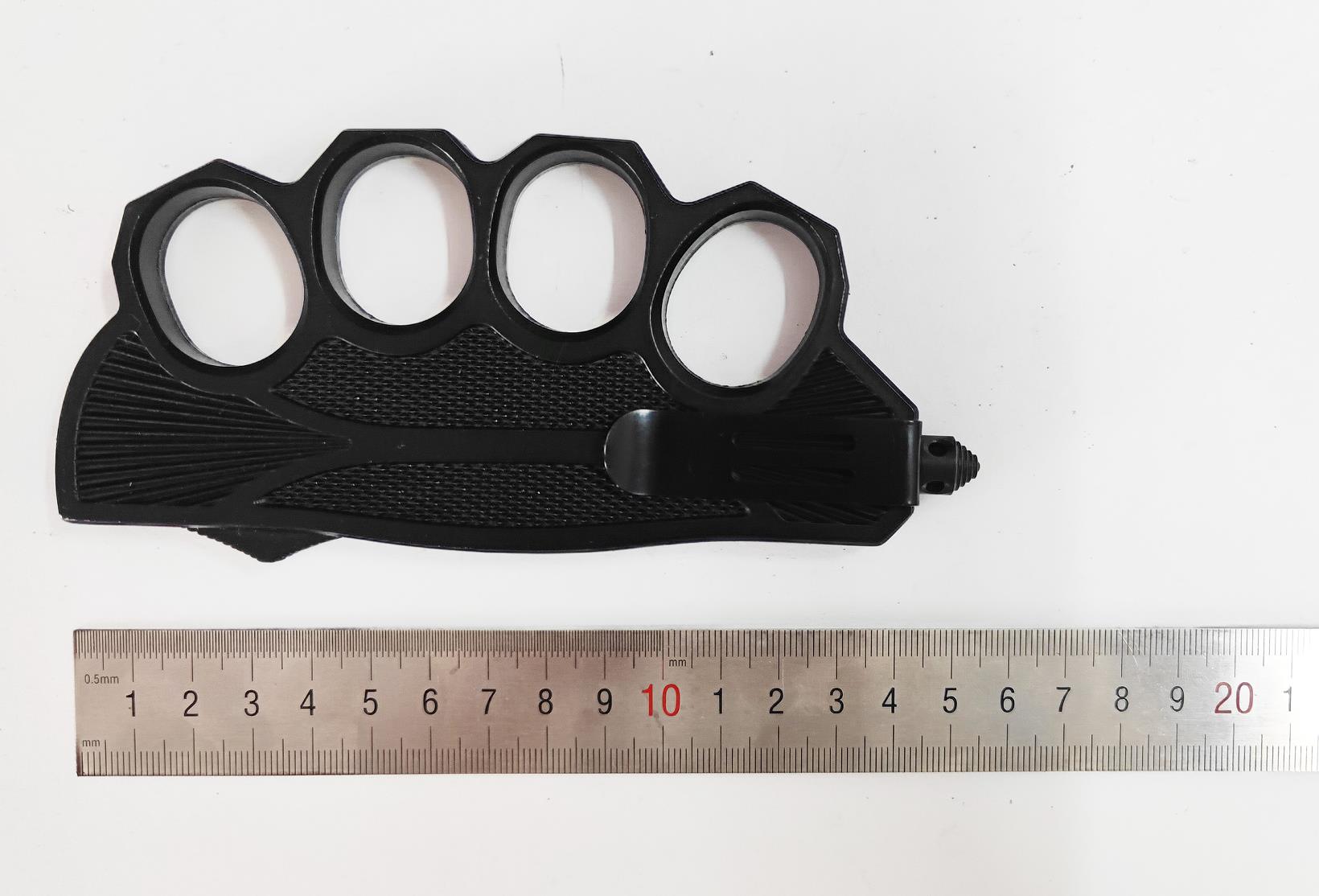 Wholesale Automatic Otf Shell Custom Blade Clip Point Otf-Auto Tactical Combat Kunckle Knife for Sale