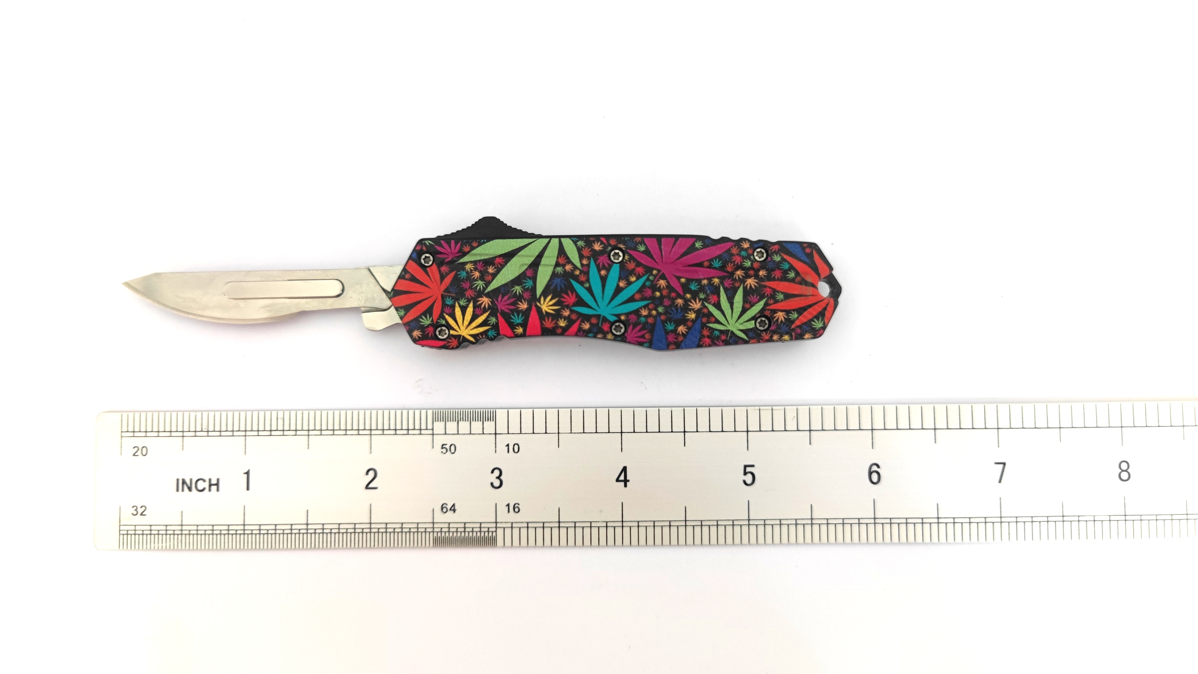 Spring Loaded Pocket Knife Otf Auto Operating Knife Blade Automatic Operation Knife