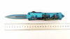 Blue Titanium Sliding Knife Pocket Wholesale Distributors Otf Automatic Knife
