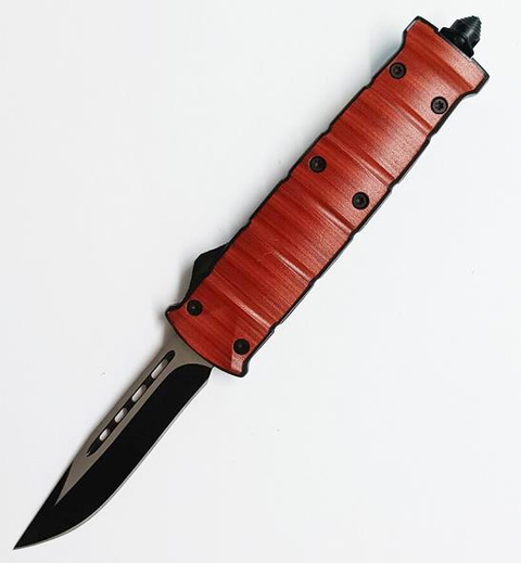 Otf Double Action Knife Wood Automatic Wholesale Out The Front Knives Auto Siding Knife