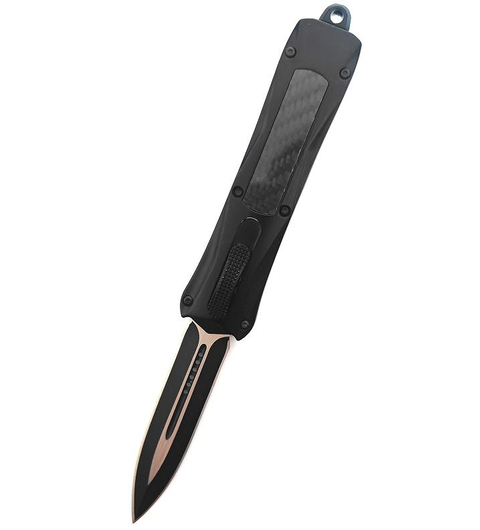 Factory Price Carbon Fiber Handle Hunting Sliding Large Self Defense Otf Auto Wholesale Automatic Knife