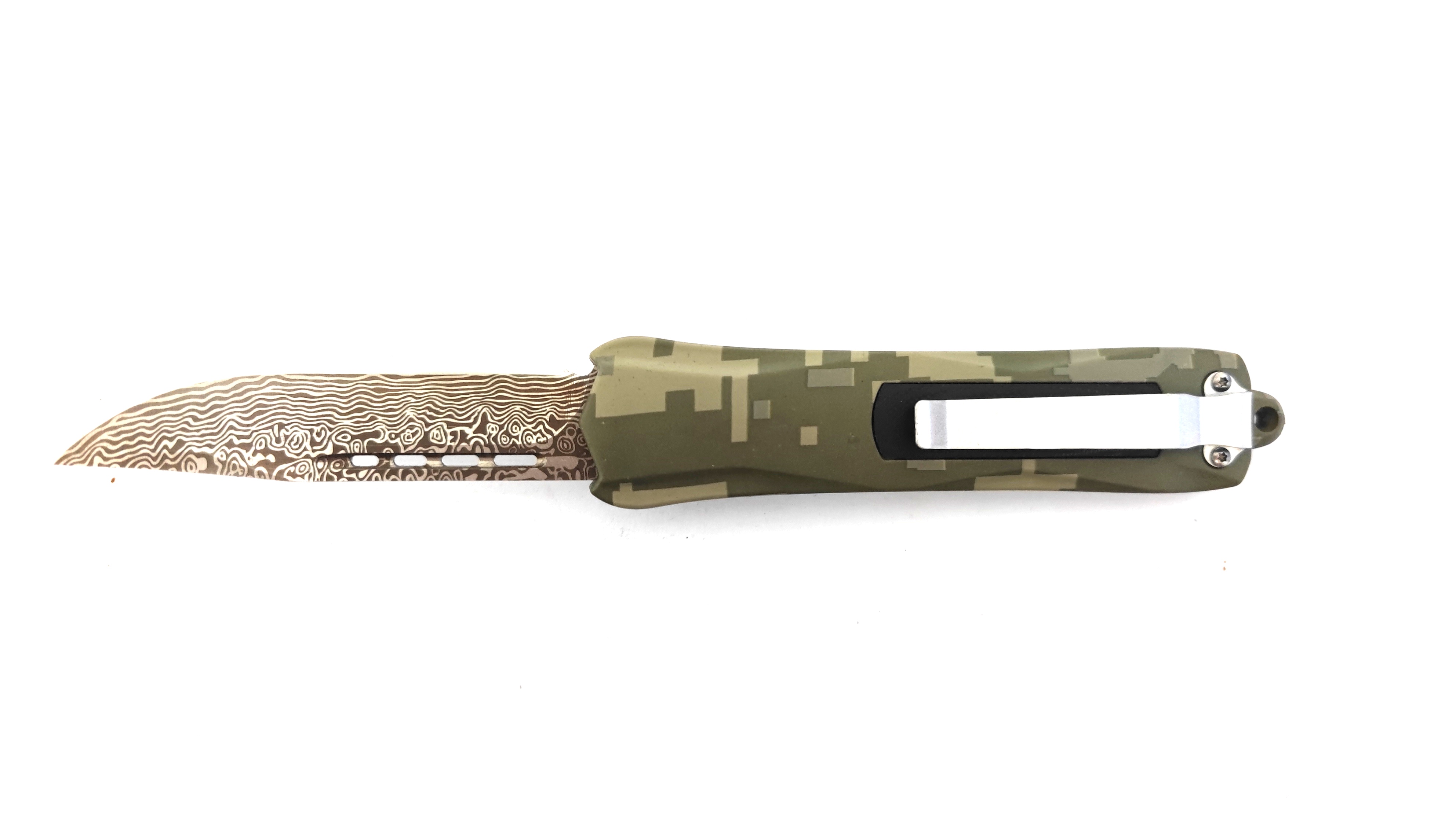 G10 Material Handle Large Otf Knife Hunting Knife Laser Combat Automatic Knife