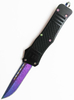 Large Ghost Rainbow Titanium Blade Rubber Coated Auto Otf Tactical Pocket Knife Automatic Knife