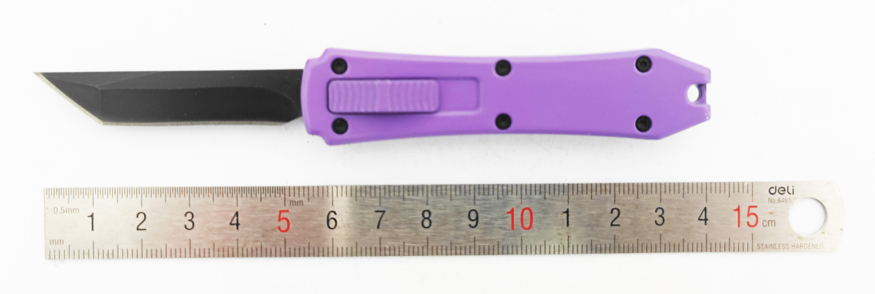 Pocket Clip Double Action Out The Front Knives Spring Assisted Micro Sliding Automatic Knife