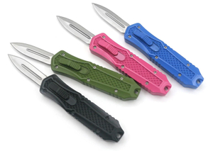 Portable EDC Lightning Steel Sided Combat Emergency Tactical Otf Mini Automatic Knife