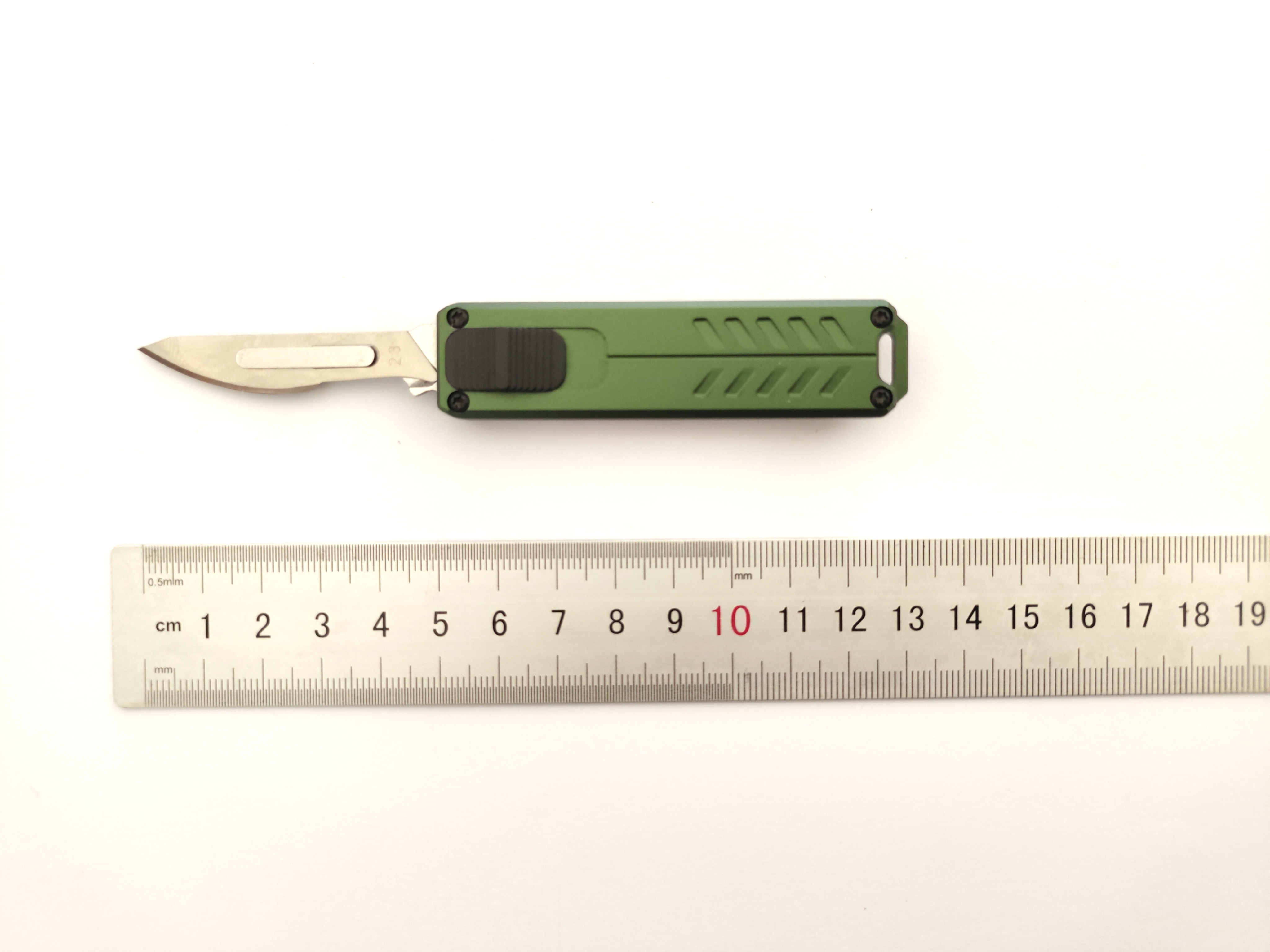 CNC Aluminum Handle No. 23 Replaceable Scalpel Blade Surgical Blade Auto Otf Utility Knife