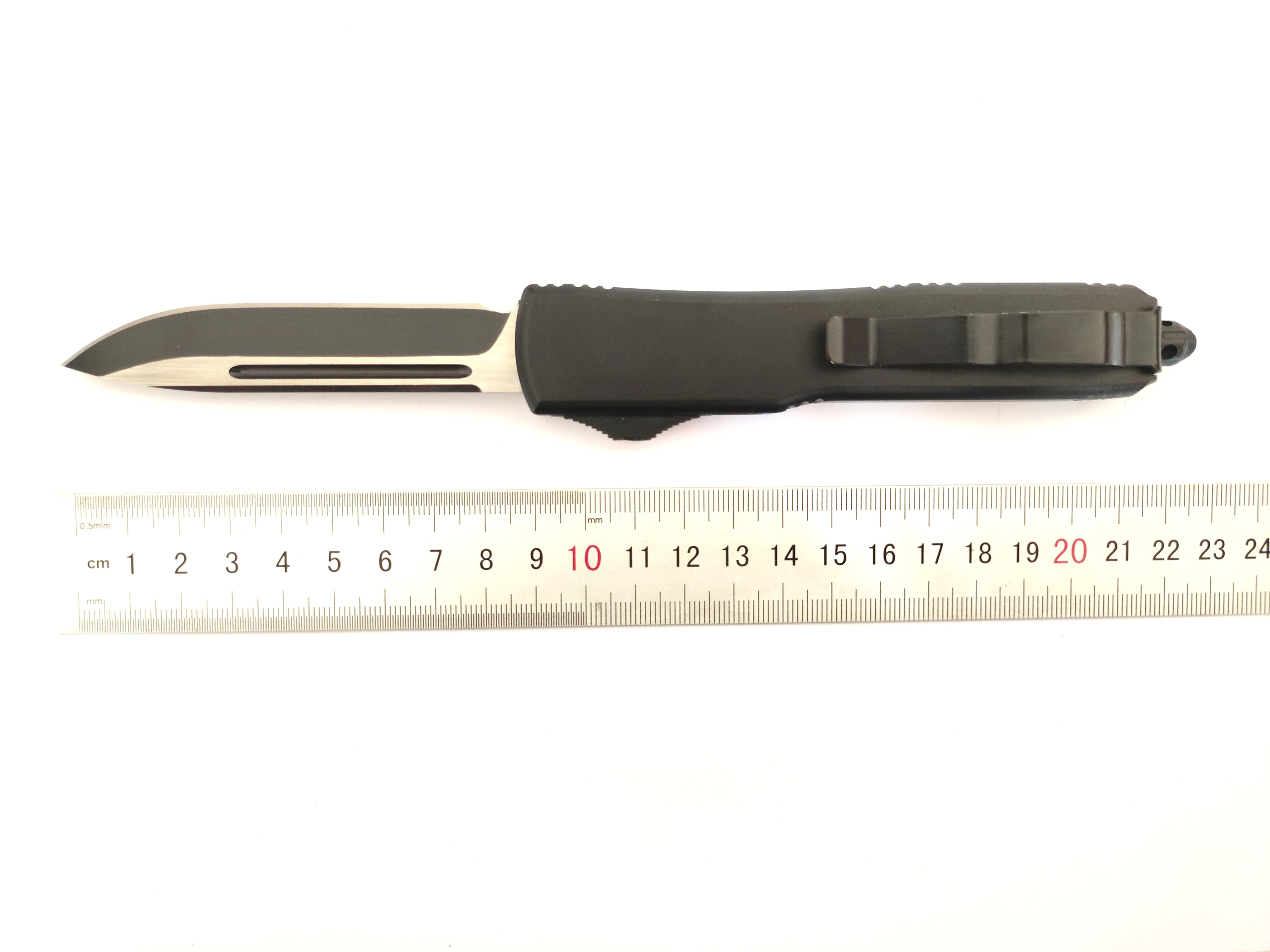 Microtech CNC Aluminum Sliding Blade Fast Deployment Automatic Out The Front Switchblade Knife