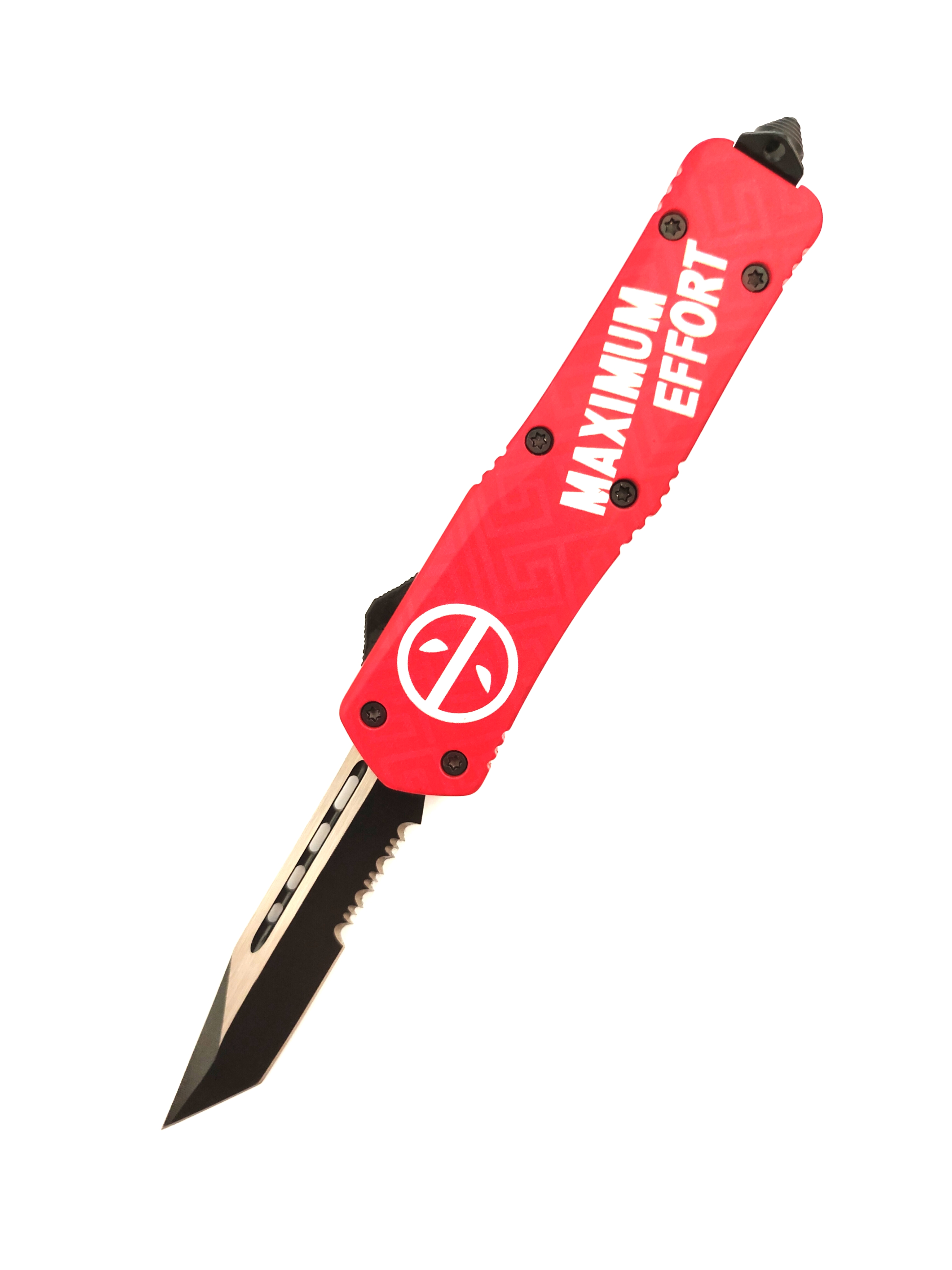 Custom Maximum Effort Combat Pushbutton Switchknife Survival Tactical Automatic Otf Knife