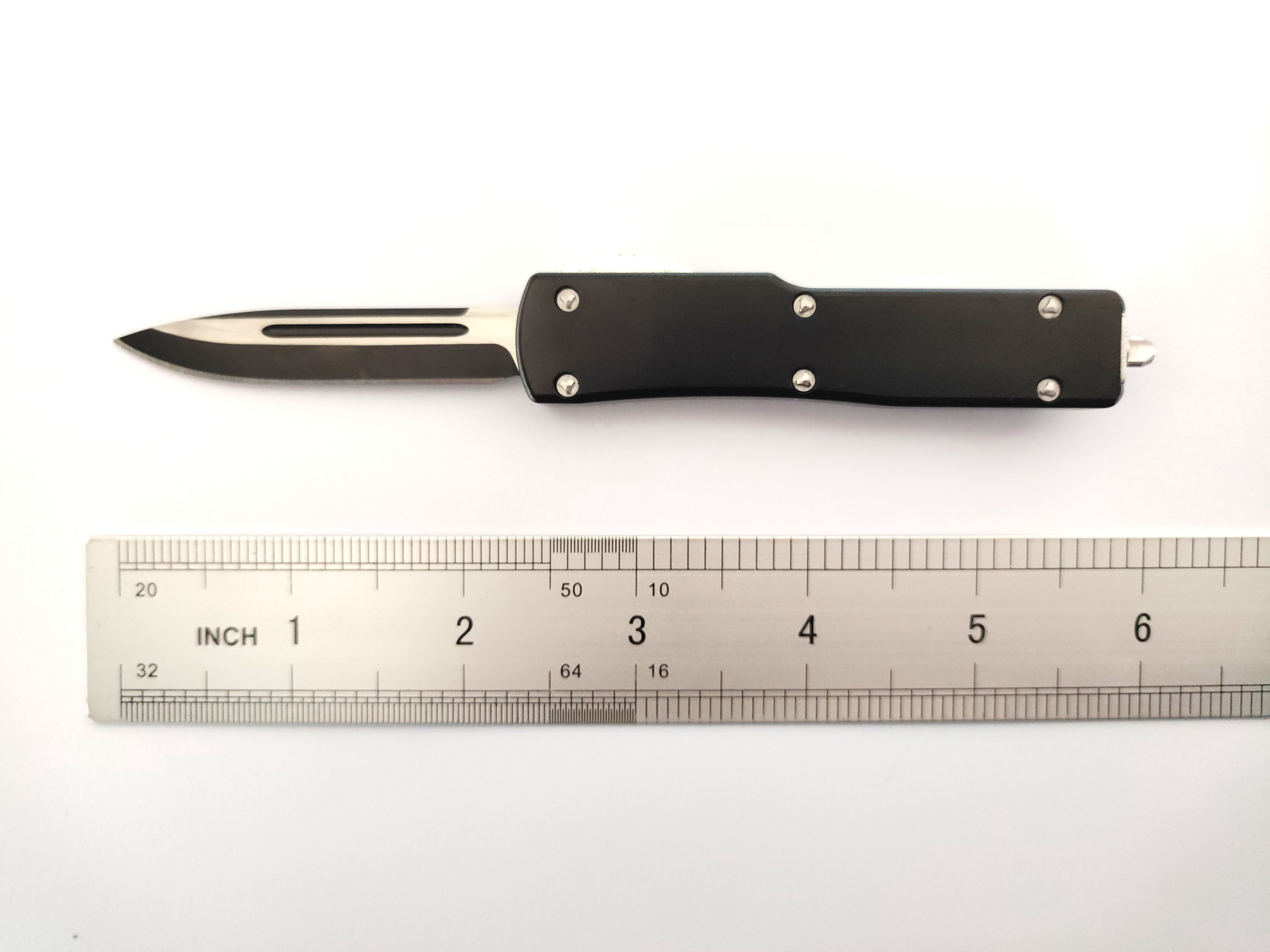 Wholesale Hot Sale Aluminum Handle CNC Double Action Edge Portable Mini Auto Otf Knife