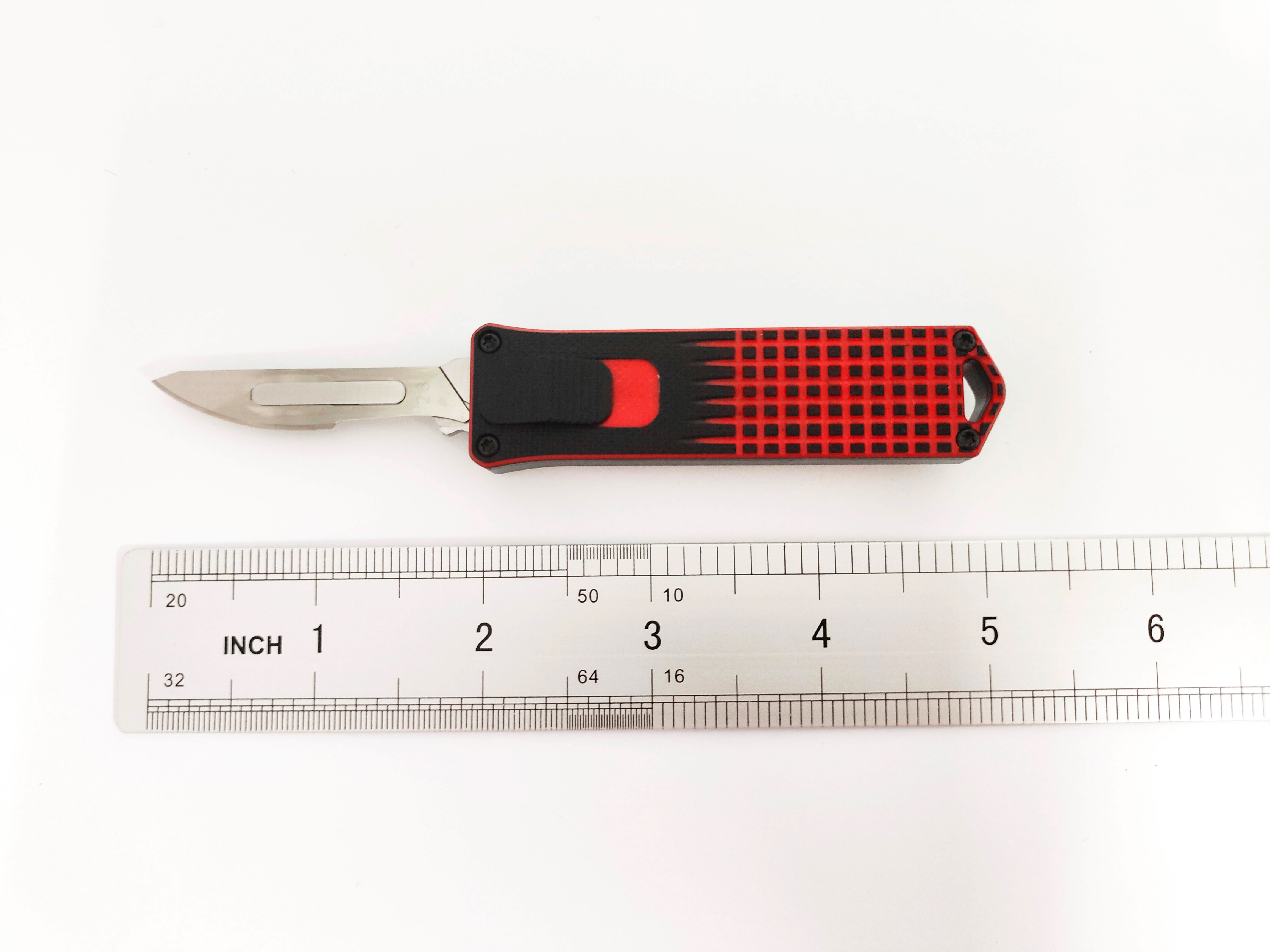 Interchangeable Blade Quick Change Automatic Retractable Pocket EDC Tool Otf Utility Cutter Knife