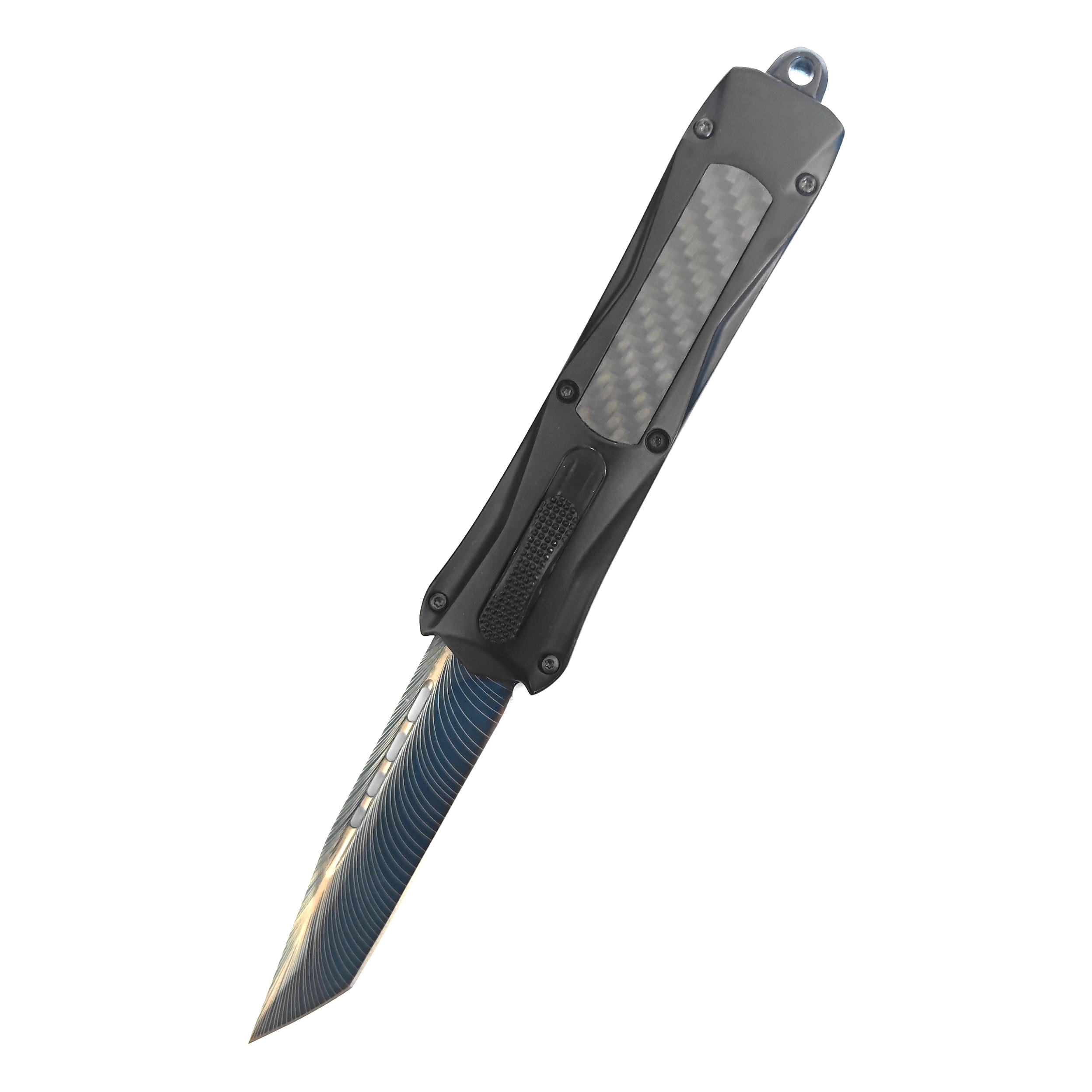 23cm Tactical Knives Outdoor Otf Automatic Hunting Camping Titanium Blade Hunting Defense Knife