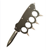 Aluminum Handle Self Defense Finger Ring Punch Duster Combat Tactical Brass Knuckle Knife