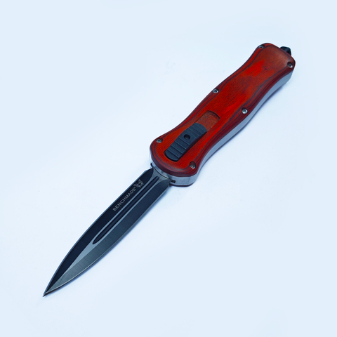 Benchmade Large Defense Combat Delta Otf Wood Force Design 440 Blade Automatic Tactical Knife