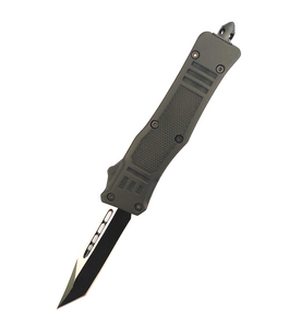 Camping Hiking Outdoor Pushbutton Sliding Switchblade Automatic Double Action Foldable Otf Knife