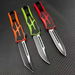 Automatic Sliding Switchblade Otf Sidekick Double Action Survival Tactical Combat Knife