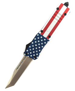 9.4 Inches Hunting Automatic Knife Large Sidekick Handle Otf Double Edge Knife