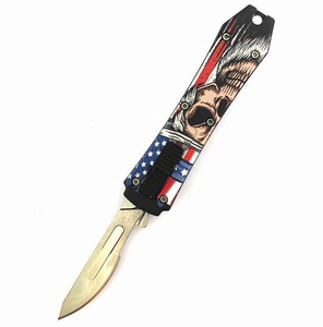 Mini Zinc Alloy Handle Color Separable Scalpel Replacement Blade Otf Bistoury Operation Knife