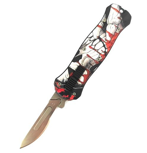 Portable Multiple Use #24 Blade Automatic Otf Surgical Bistoury Scalpel Knife for Sale