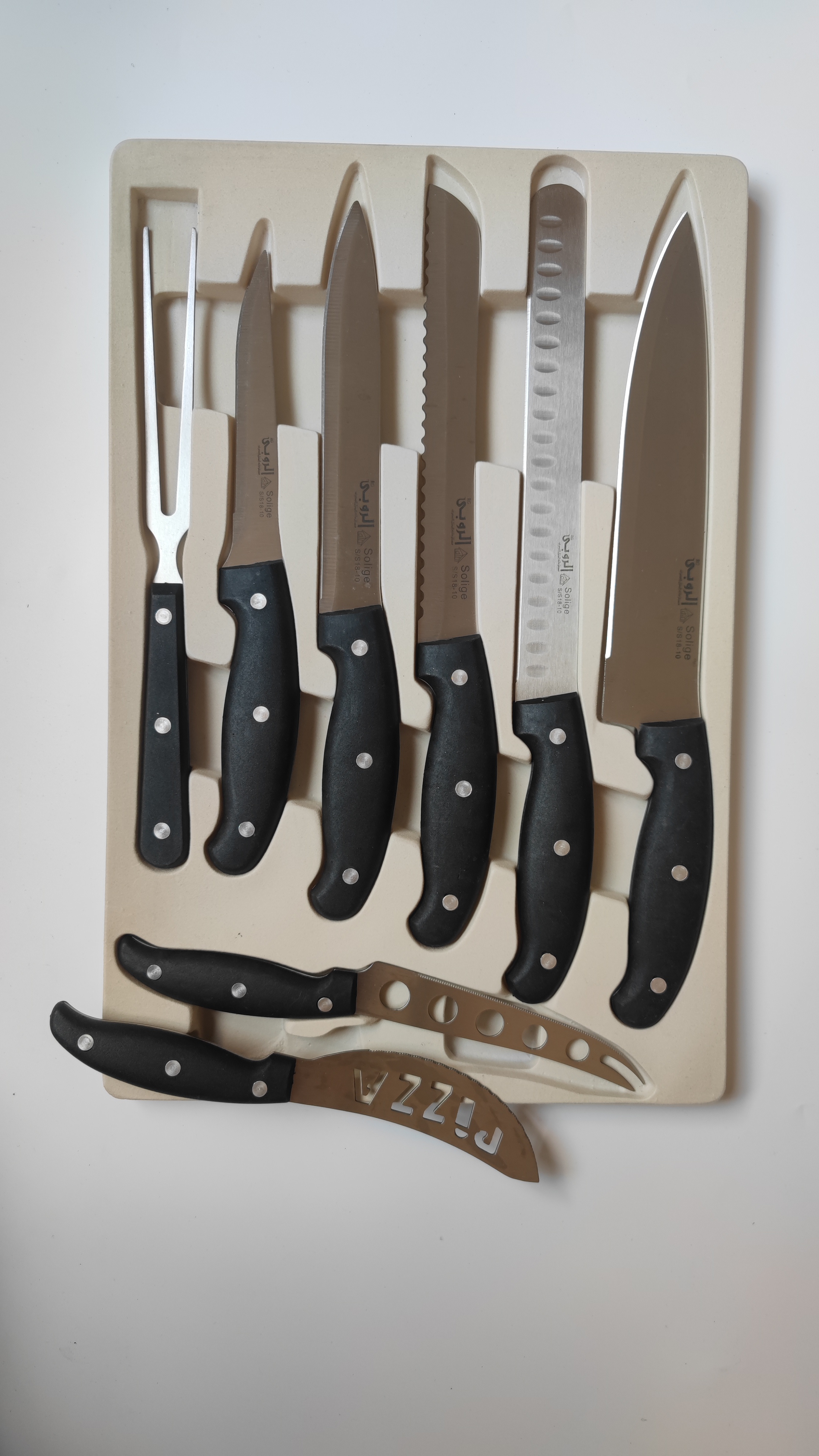 Wholesale High Quality 32PCS Kitchen Knife Set Stainless Steel Knives PP Plastic Chef Cooking Knife