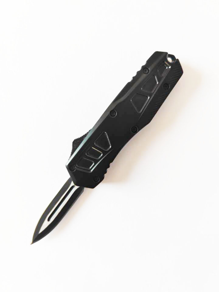 China Factory Price Outdoorsmen Hunters Hunting Otf Auto Automatic Gear Compact Double Action Knife