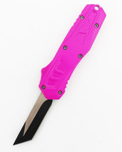 Clip Point Tanto Blade Sided Double Action Sidekick Mini Otf Automatic Sliding Knife