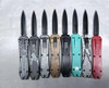 Mini Folding Double Action Dual Edge Mini Automatic Portable EDC Switch Blade Auto Otf Knives with Clip