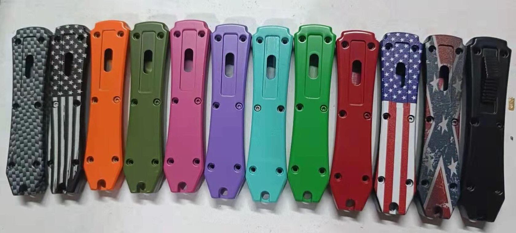 Mini Folding Double Action Dual Edge Mini Automatic Portable EDC Switch Blade Auto Otf Knives with Clip