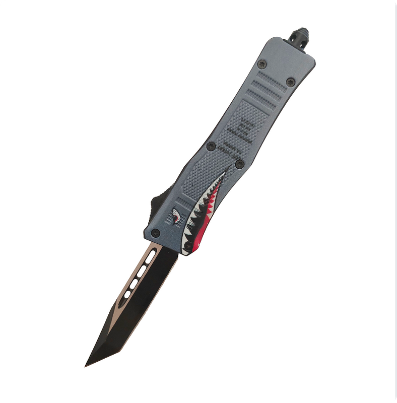 Creative Shark Style Zinc Alloy Handle Various Blade Styles Small Automatic Out The Front Otf Knife