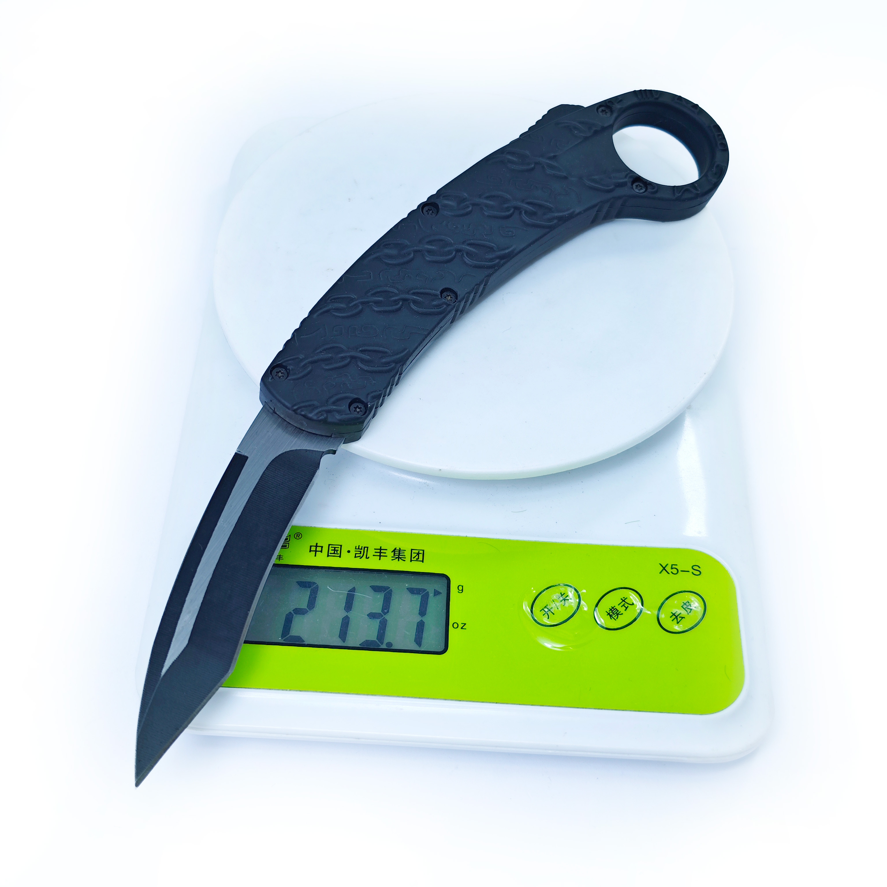 8.5 Inches Chain Auto Otf Karambit Tactical Claw Hunting Automatic Knife Dual Action Knife