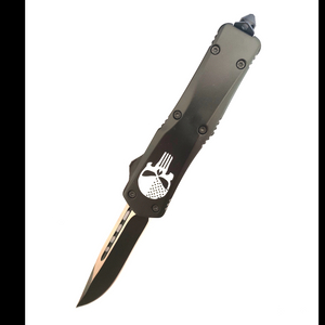 The Pinisher Skull EDC Emergency Wholesale Tactical Out The Front Straight Out Auto Otf Knife