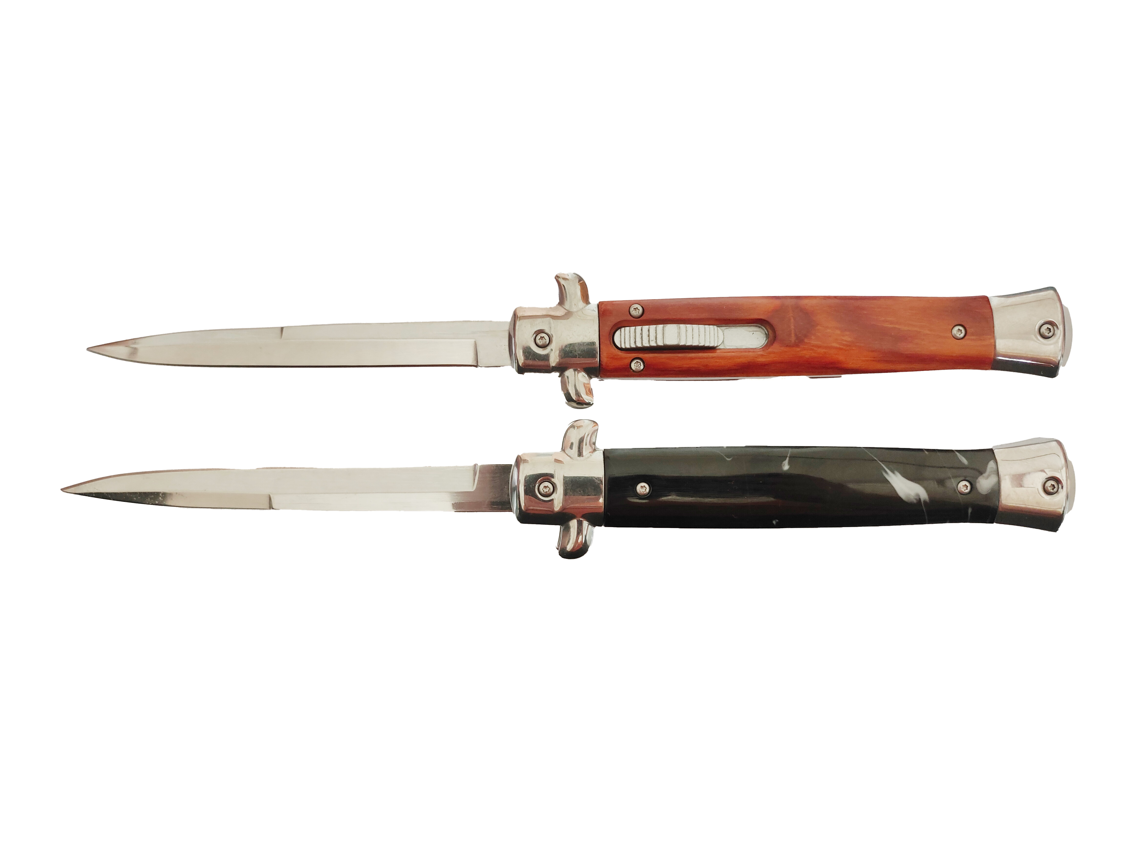 27cm Long Italian Stiletto Collection And Display W/O Clip Out The Front OTF Automatic Knife