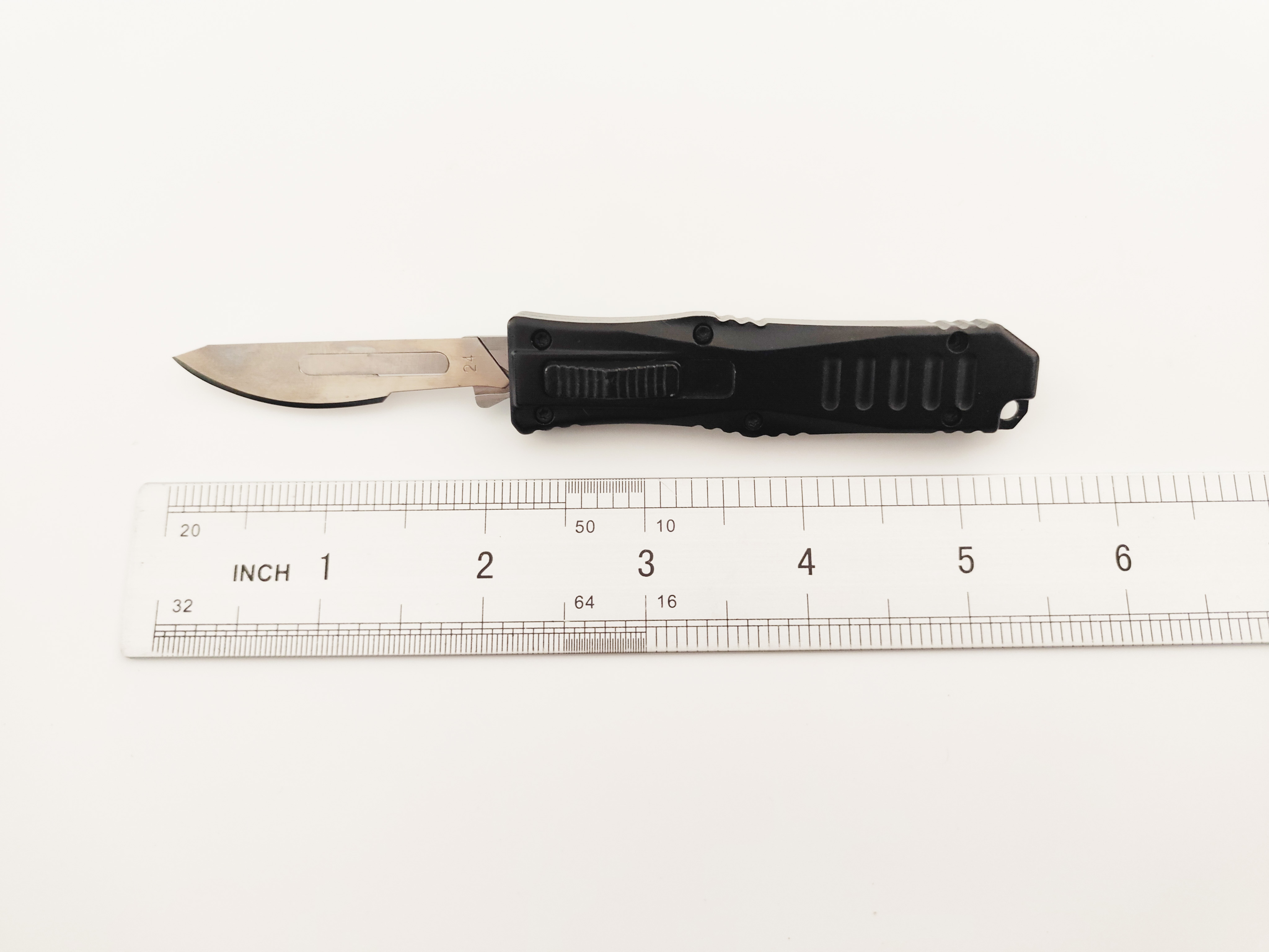 Aluminum Telescoping Knife Auto Utility Safety Scalpel Replaceable Surgical Blade Otf Utility Knife