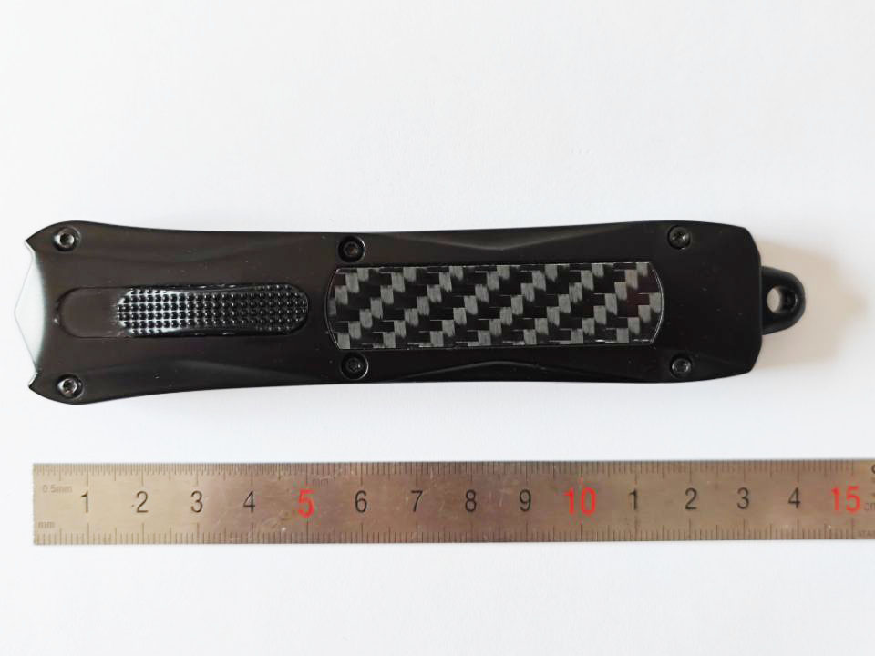 23cm Tactical Knives Outdoor Otf Automatic Hunting Camping Titanium Blade Hunting Defense Knife