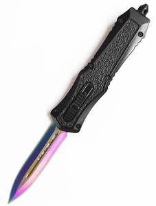 Rainbow Blade Automatic Hunting Double Edge Tactical Pocket Knife Otf Knife Auto Knives