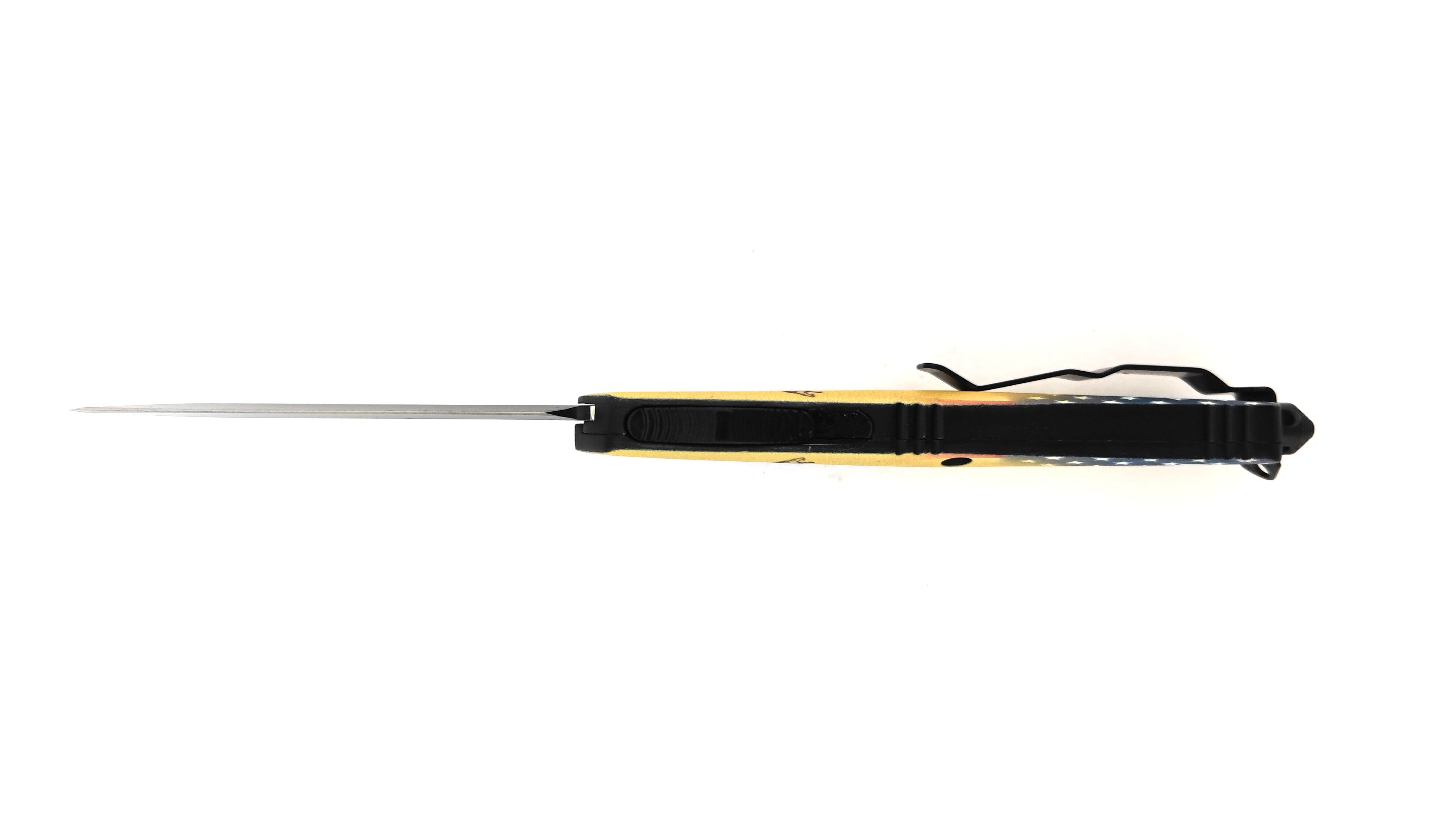 Double-Edged Blade Otf Automatic Knives Out The Front Knives Spear Point Action Knife