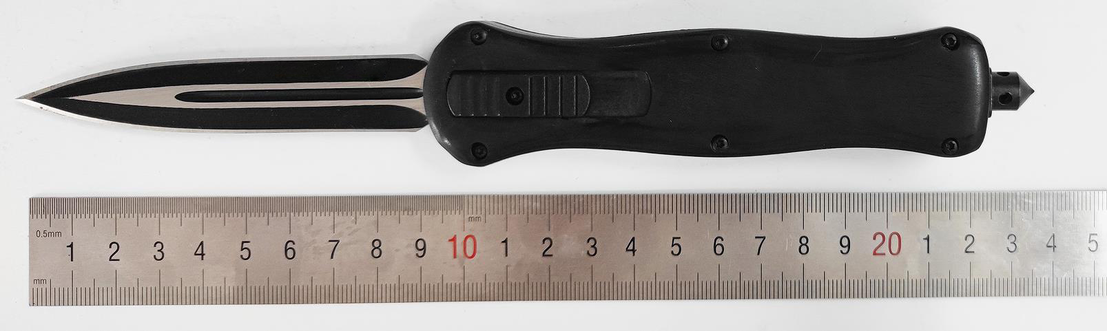 Benchmade Large Defense Combat Delta Otf Wood Force Design 440 Blade Automatic Tactical Knife