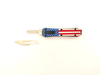 colorful American flag chinese wholesale manufacturer assisted replaceable utility otf knife