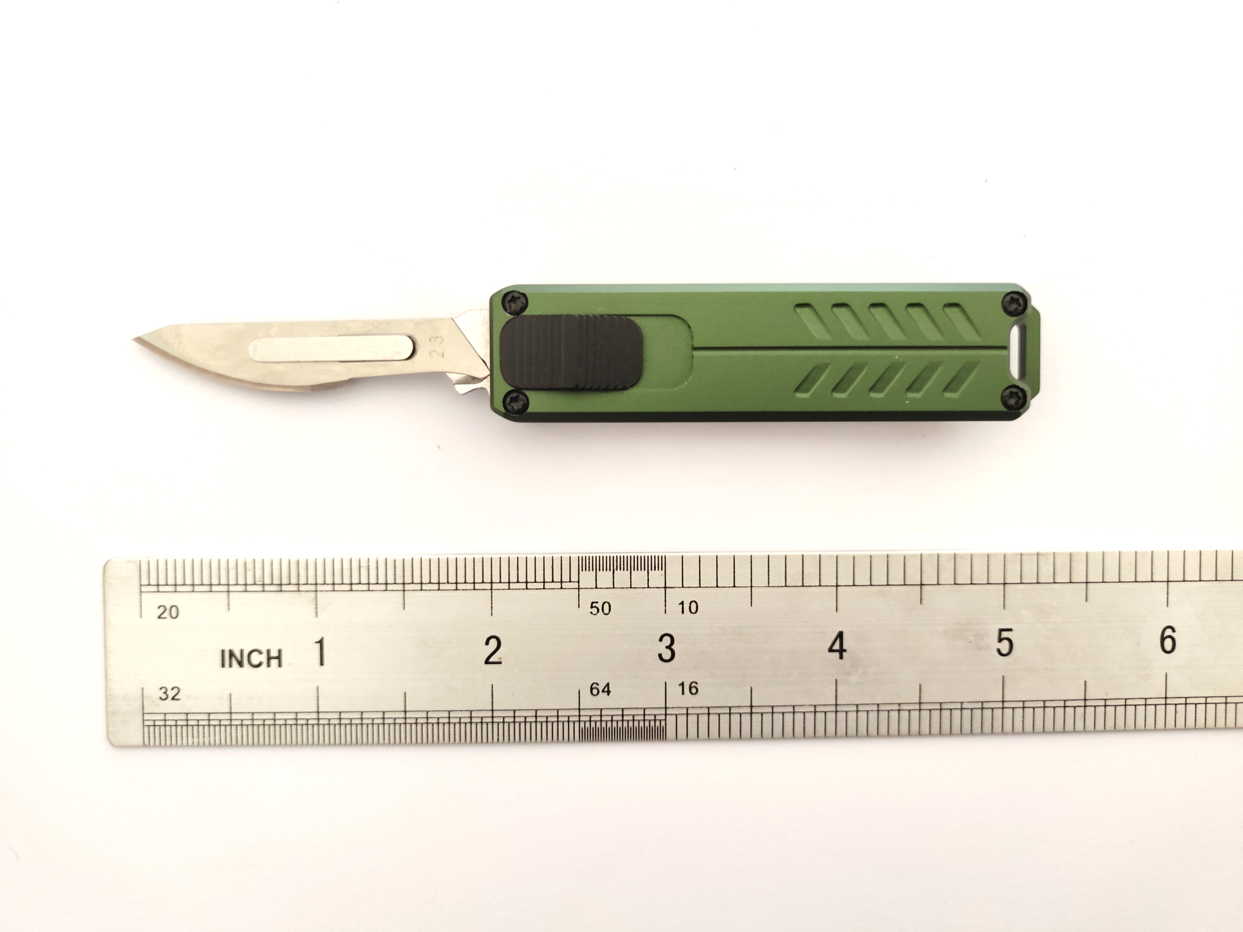 CNC Aluminum Handle No. 23 Replaceable Scalpel Blade Surgical Blade Auto Otf Utility Knife