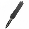 Spaceship Spring Loaded Otf Auto Black Spear Point D/A Sliding Automatic Knife