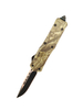 Spear Point Coating Defence D/E Automatic Folded Tactical Pocket Knife