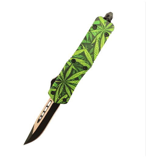 D/E Tactical Gear Outdoor Hunter Hunting Survival Self Defense Tool Hiking Camping Survival Flick Knife