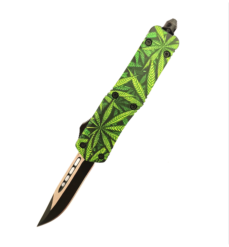 D/E Tactical Gear Outdoor Hunter Hunting Survival Self Defense Tool Hiking Camping Survival Flick Knife