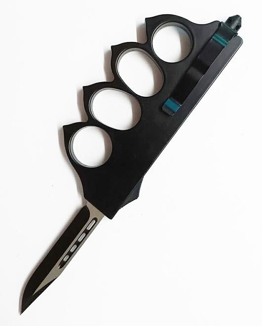 Shell CNC Blade Auto Otf Fist Trench Tactical Knuckle Knife Motorcycle Knife