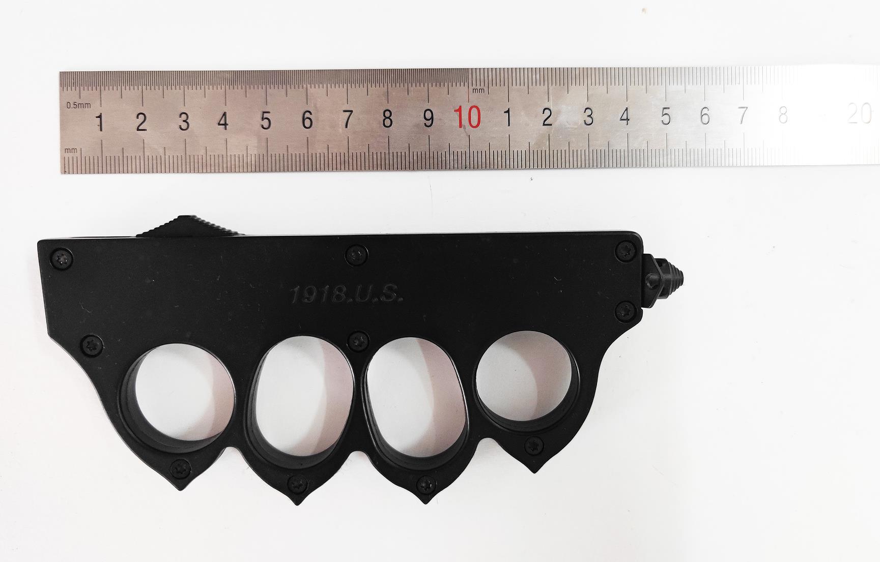 Zinc Aluminum Alloy Tactical Knife Trench Automatic Otf Knuckle Knife