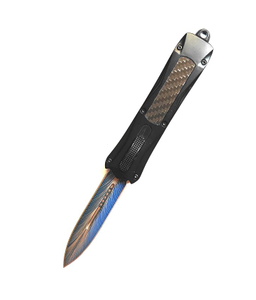 23cm Tactical Knives Outdoor Otf Automatic Hunting Camping Titanium Blade Hunting Defense Knife
