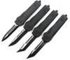 Spaceship Spring Loaded Otf Auto Black Spear Point D/A Sliding Automatic Knife