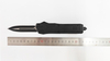 Spaceship Spring Loaded Otf Auto Black Spear Point D/A Sliding Automatic Knife